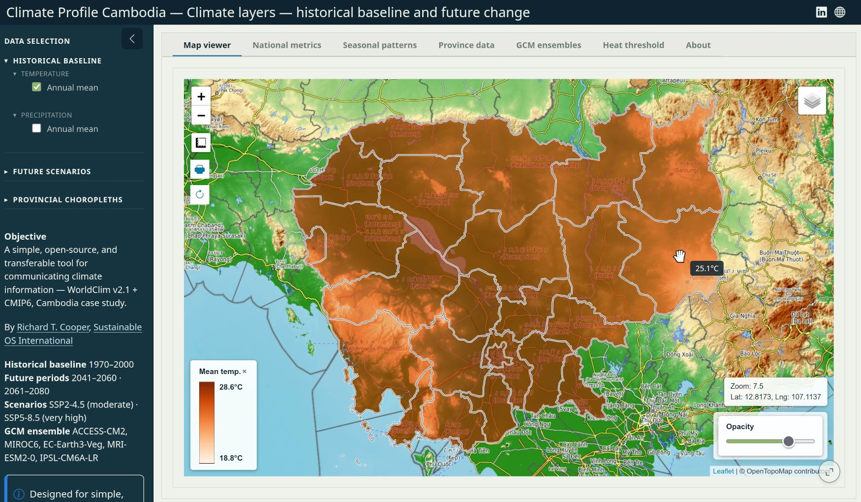 Climate Profile Cambodia: An accessible, open-source tool for communicating climate information to practitioners